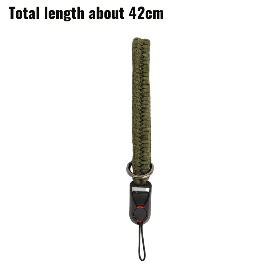 Detachable Camera Wrist Strap Sturdy Thicker Quick Release Nylon Camera Lanyard Short Hand Staps for Sony DJI Hanging Cord 1X Green