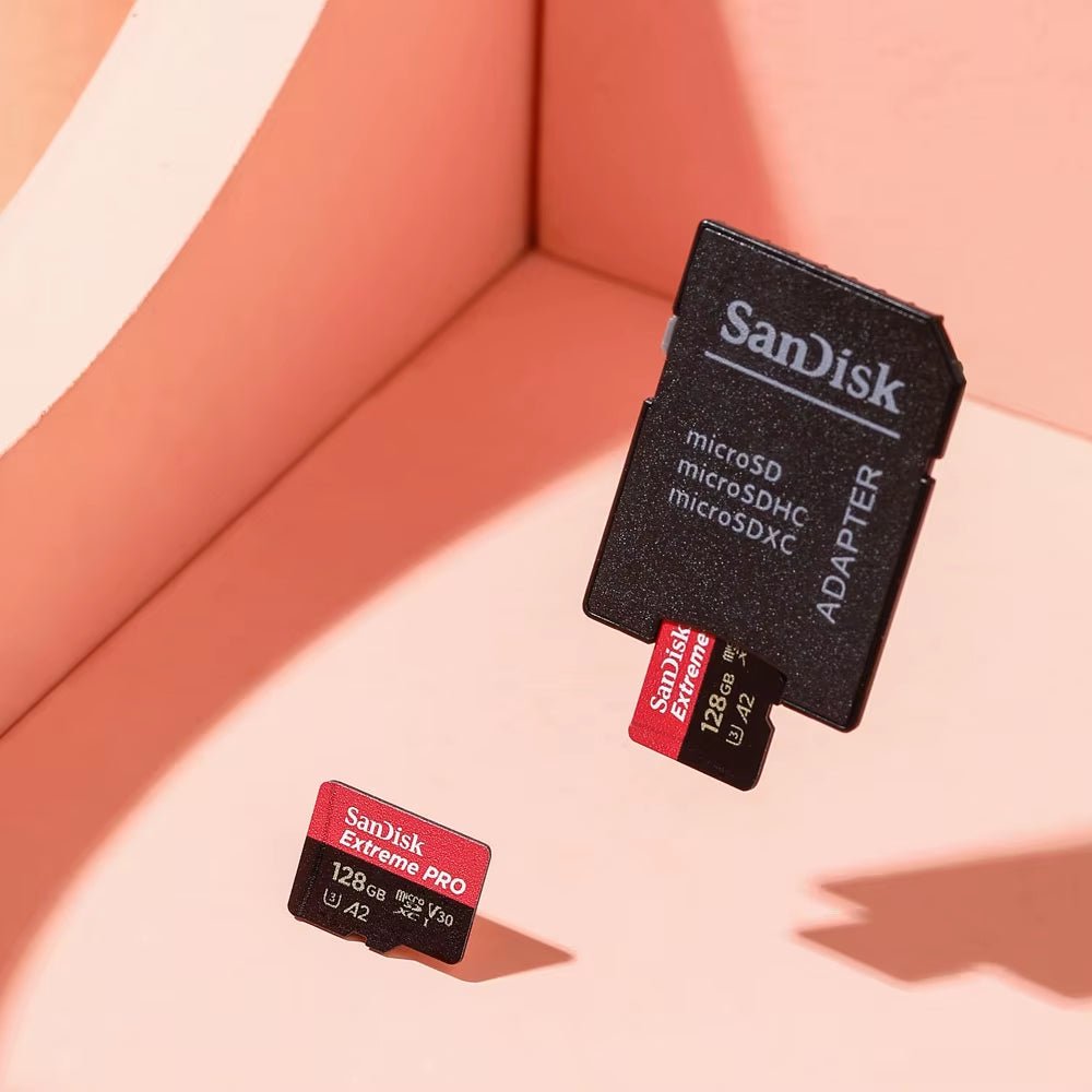 Extreme PRO Microsdxc UHS-I Card 64GB 128GB 256GB Memory Card A2 C10 U3 V30 4K UHD Video TF Card Read up to 200M/S - Visión Creativa 