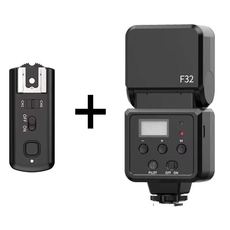 Ulanzi F32 Wireless Camera Flash Speedlite for Sony, Canon, Nikon, Fuji, Olympus, Pentax With Flash Trigger (94) flash