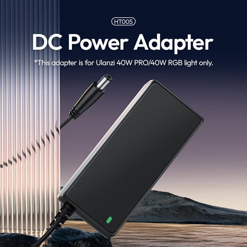 HT005 DC Power Adapter for 40W RGB COB Light - Fast Charging! - Visión Creativa 