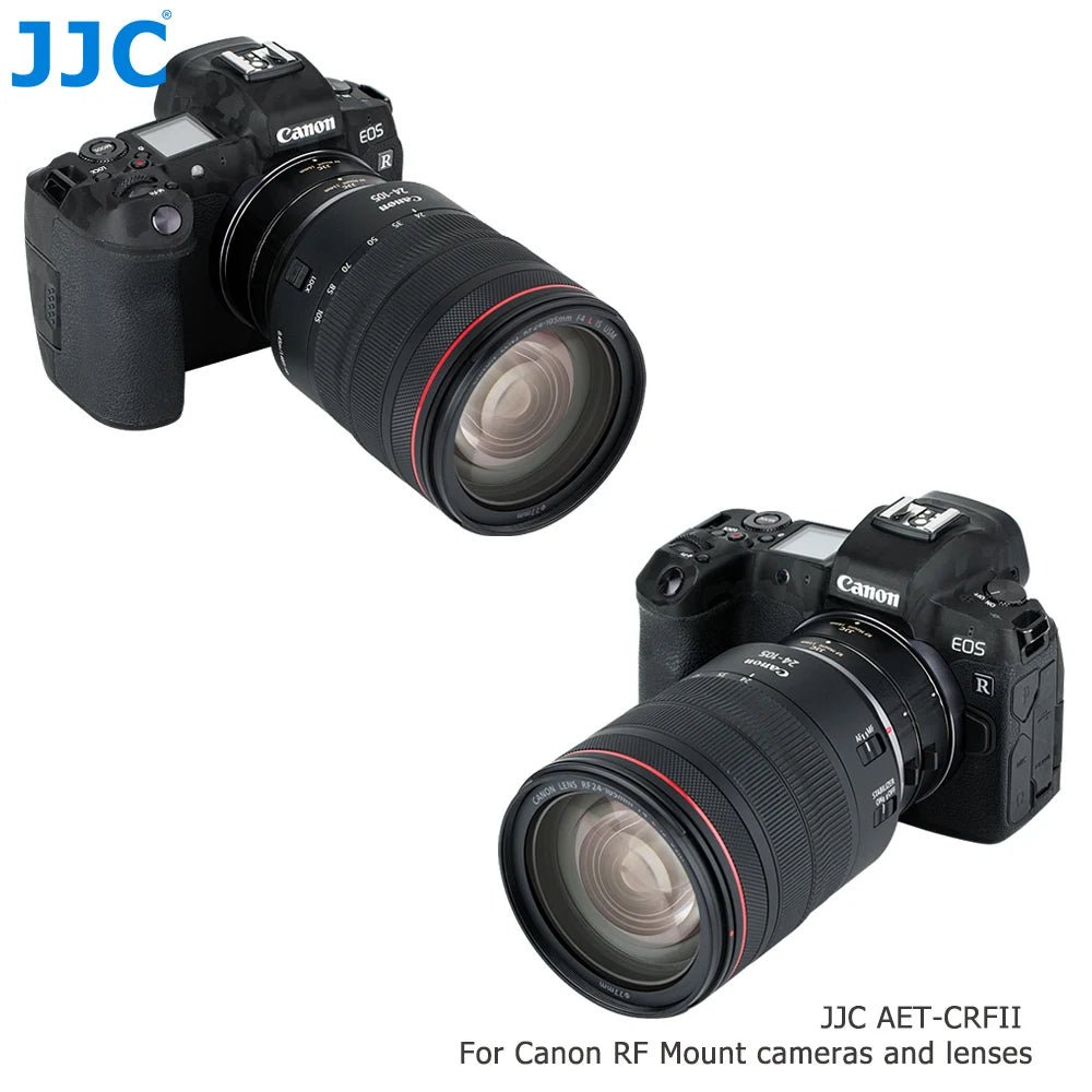 JJC RF Mount Auto Focus Macro Extension Tube Ring Set for R50 R7 R8 R5 R6 R10 EOS R RP R3 R6 Mark II R100 RF Mount Len - Visión Creativa