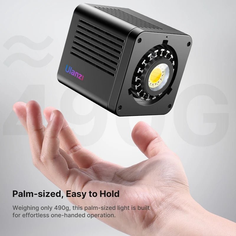 L024 40W RGB Video Light 2500 - 6500K Bi - Color 0 - 359° RGB COB Light Mini Bowens Mount Fill Light 3400Mah COB Light - Visión Creativa