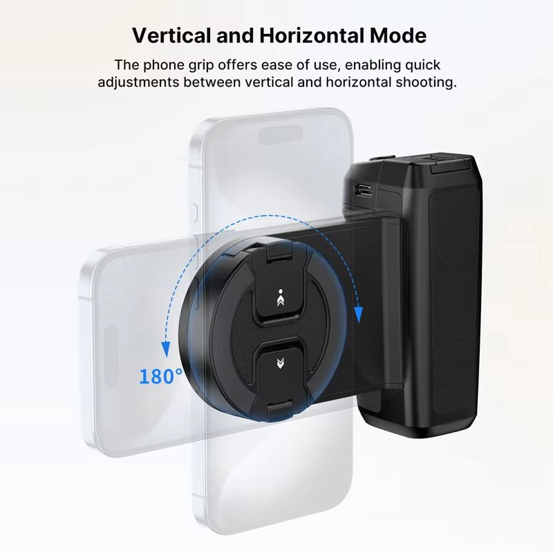 MA35 Magsafe Smartphone Camera Shutter Grip Bluetooth Selfie Handle as Camera Photo Stabilizer Vertical Horizontal Shoot - Visión Creativa 
