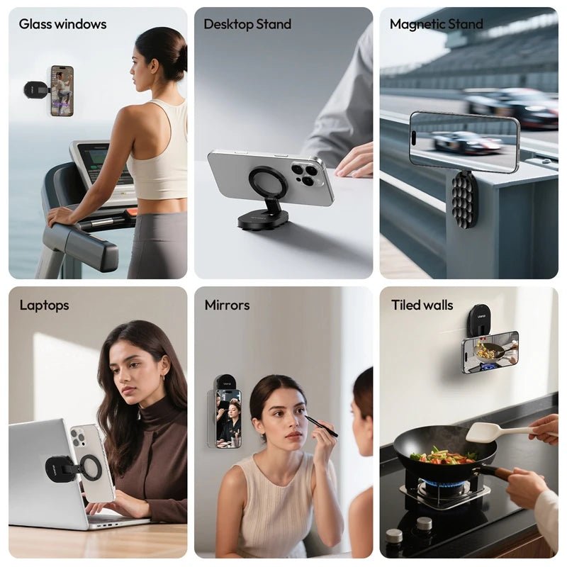 MA39 Maglock Suction Cup Phone Mount Desktop Stand for Iphone 17 16 15 14 with Suction Bottom for Wall Glass accesories
