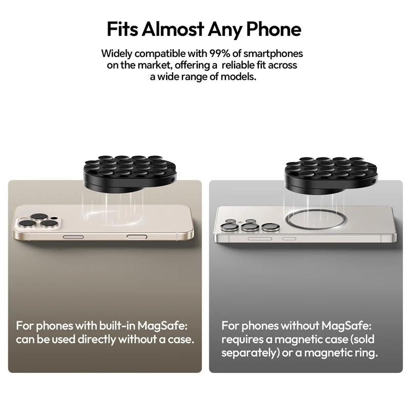 MA39 Maglock Suction Cup Phone Mount Desktop Stand for Iphone 17 16 15 14 with Suction Bottom for Wall Glass accesories