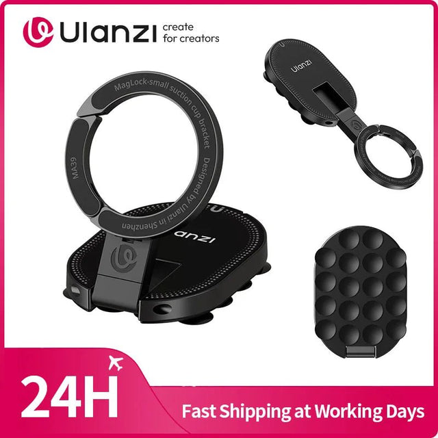 MA39 Maglock Suction Cup Phone Mount Desktop Stand for Iphone 17 16 15 14 with Suction Bottom for Wall Glass accesories