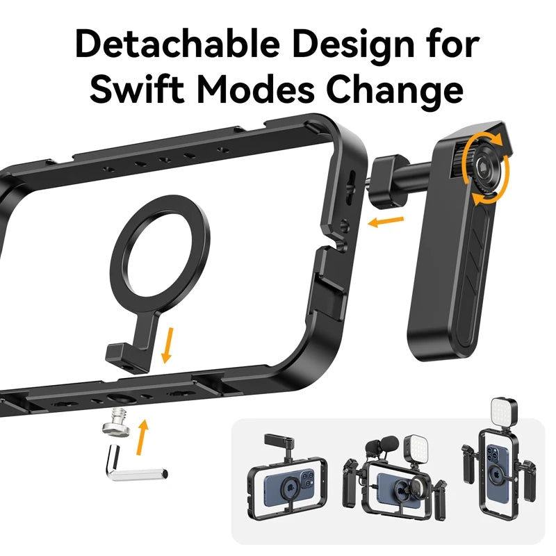 MG-001 Magnetic Phone Cage for iPhone - Double-Sided Magnetic Ring accesories