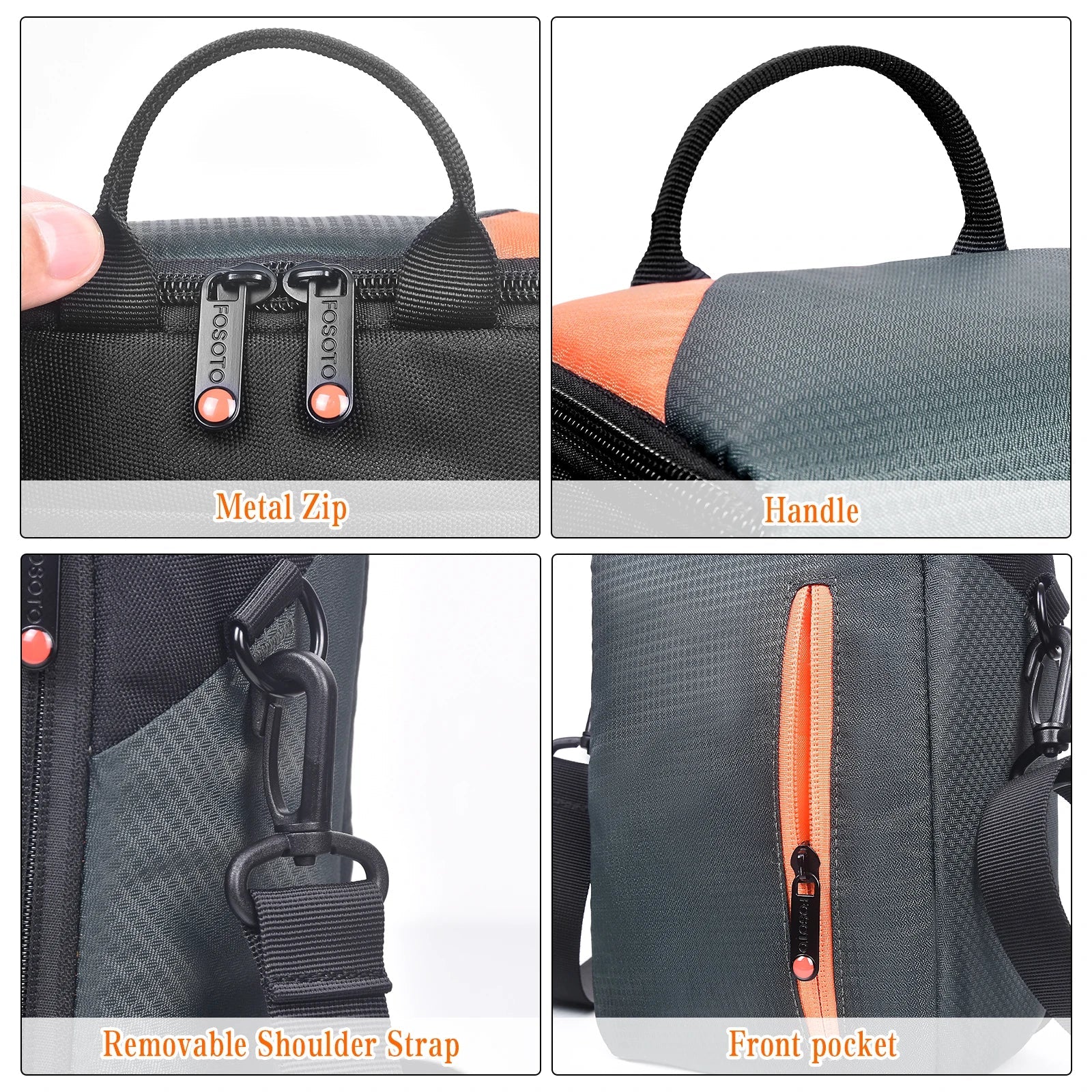 Micro Single Bag Fashion Shoulder Bag Waterproof Camera Case Photography Bags for Nikon Canon Sony DSLR A6000 M50 - Visión Creativa