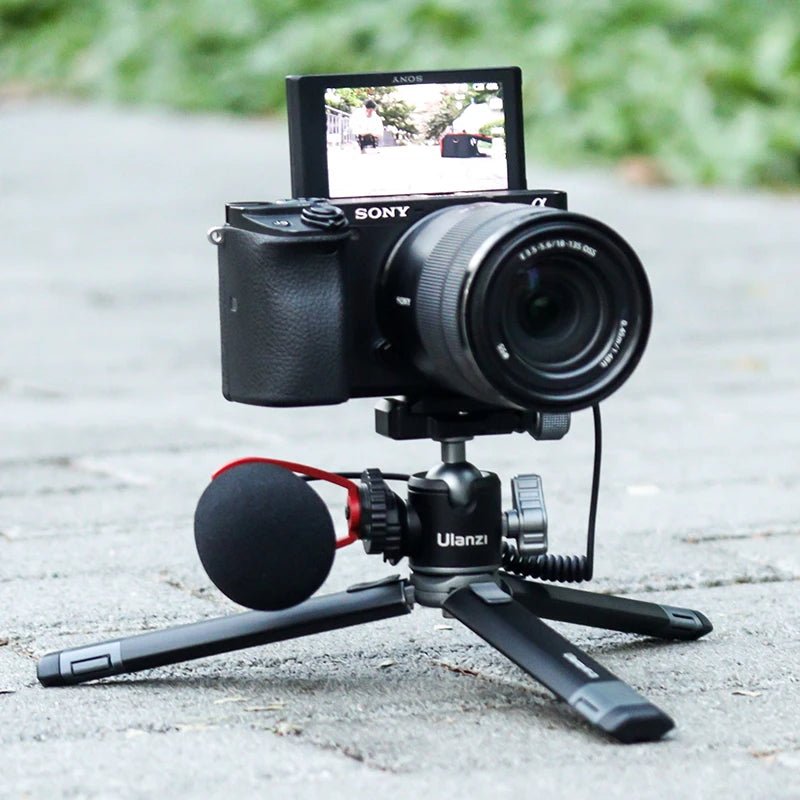MT-24 Metal Table Tripod with Cold Shoe - Vlog DSLR Camera Phone Stand tripods