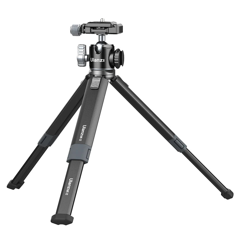 MT-24 Metal Table Tripod with Cold Shoe - Vlog DSLR Camera Phone Stand Black (29) tripods