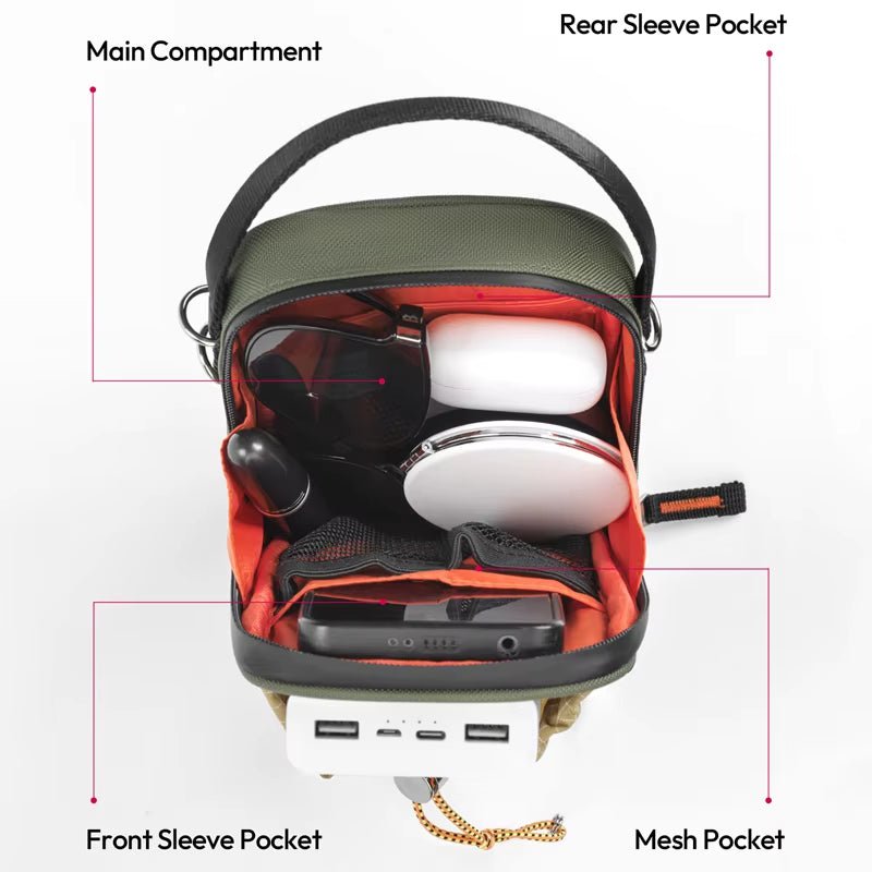 Ulanzi NC-02 U Mini Smartphone Crossbody Bag with Multi Pockets - Visión Creativa 