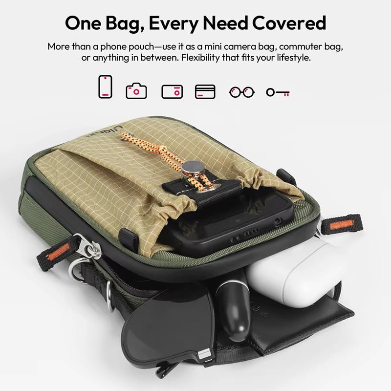 Ulanzi NC-02 U Mini Smartphone Crossbody Bag with Multi Pockets - Visión Creativa 