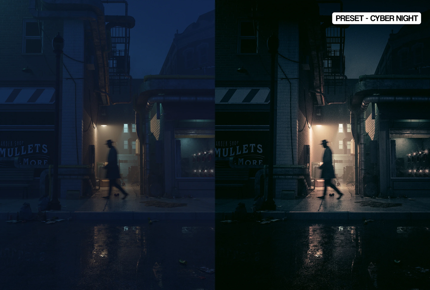 Noir Collection 01 — 10 Presets Cinematográficos para Lightroom