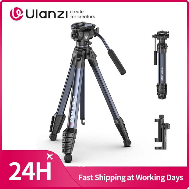 Ulanzi OMBRA VIDEO II Travel Tripod with Panoramic Ball Head tripods