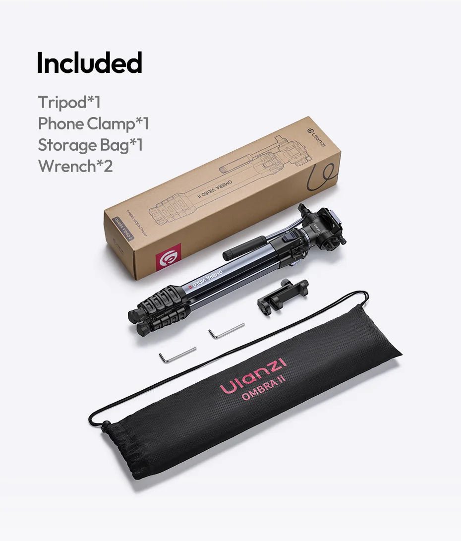 Ulanzi OMBRA VIDEO II Travel Tripod with Panoramic Ball Head - Visión Creativa 