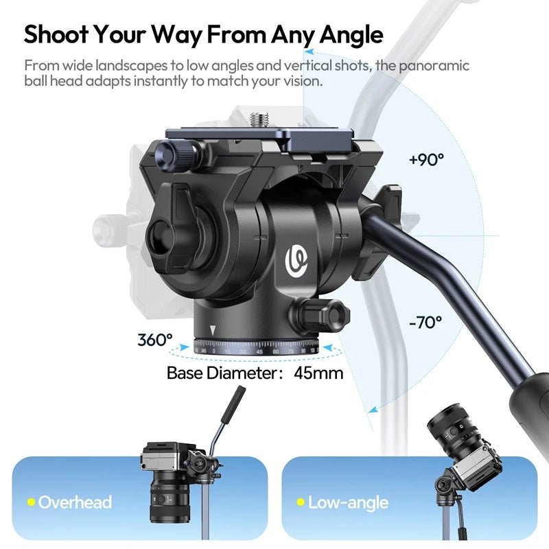 Ulanzi OMBRA VIDEO II Travel Tripod with Panoramic Ball Head - Visión Creativa 