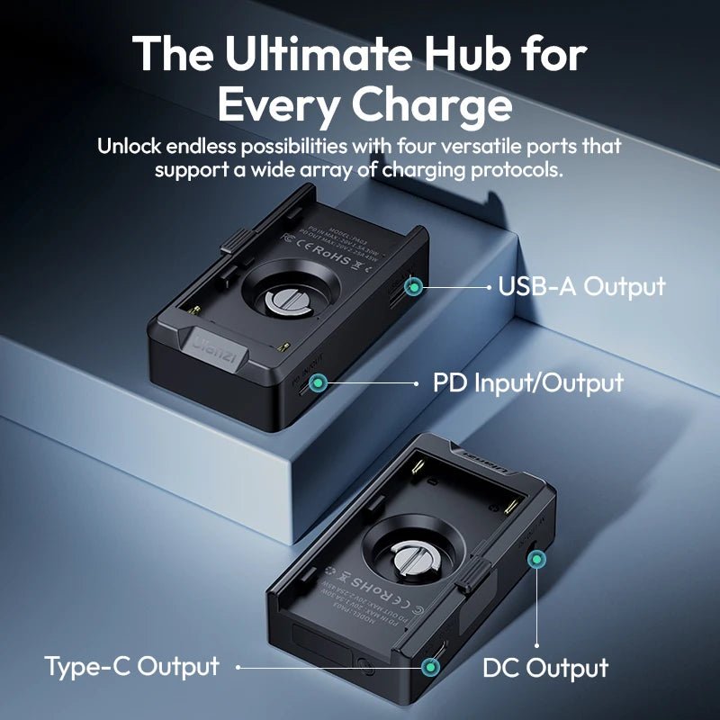 Ulanzi PA03 NP-F Battery Adapter Plate - Compatible with Sony NP-F Series Batteries - Visión Creativa 