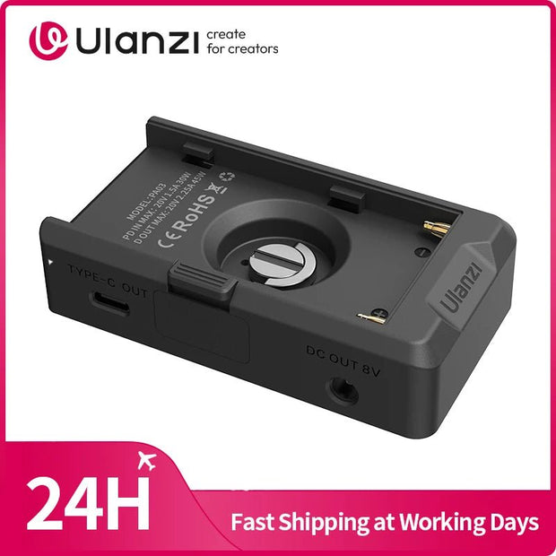 Ulanzi PA03 NP-F Battery Adapter Plate - Compatible with Sony NP-F Series Batteries accesories