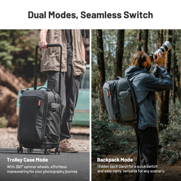 Photography Trolley Case Photography Bag DSLR Camera Bag Professional Outdoor Backpack Luggage Equipment Travel Case - Visión Creativa 