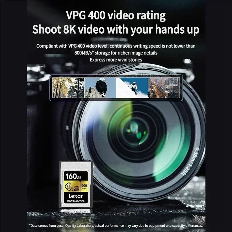 Professional Cfexpress Type A Card GOLD Series - 80/160/320GB with Reader - Visión Creativa 