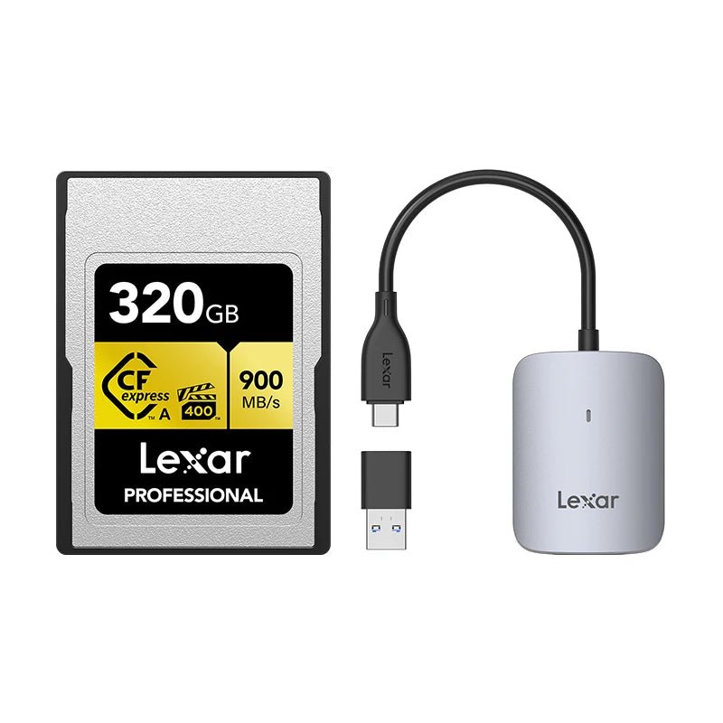 Professional Cfexpress Type A Card GOLD Series - 80/160/320GB with Reader - Visión Creativa 