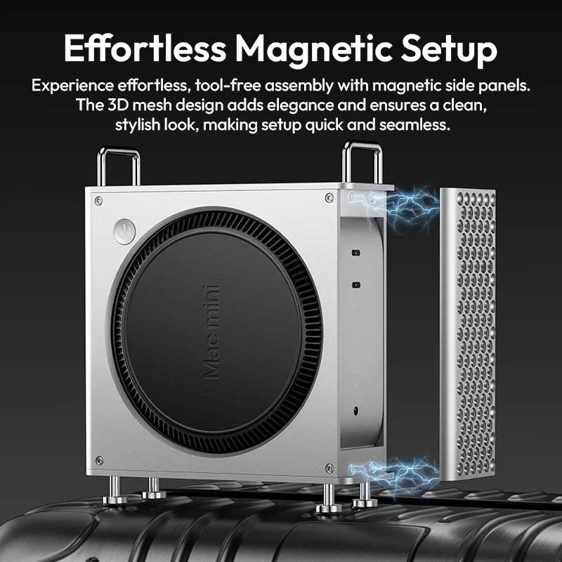 Ulanzi QT01 Aluminum Case for Mac Mini M4/M4 Pro - Rapid Cooling. - Visión Creativa