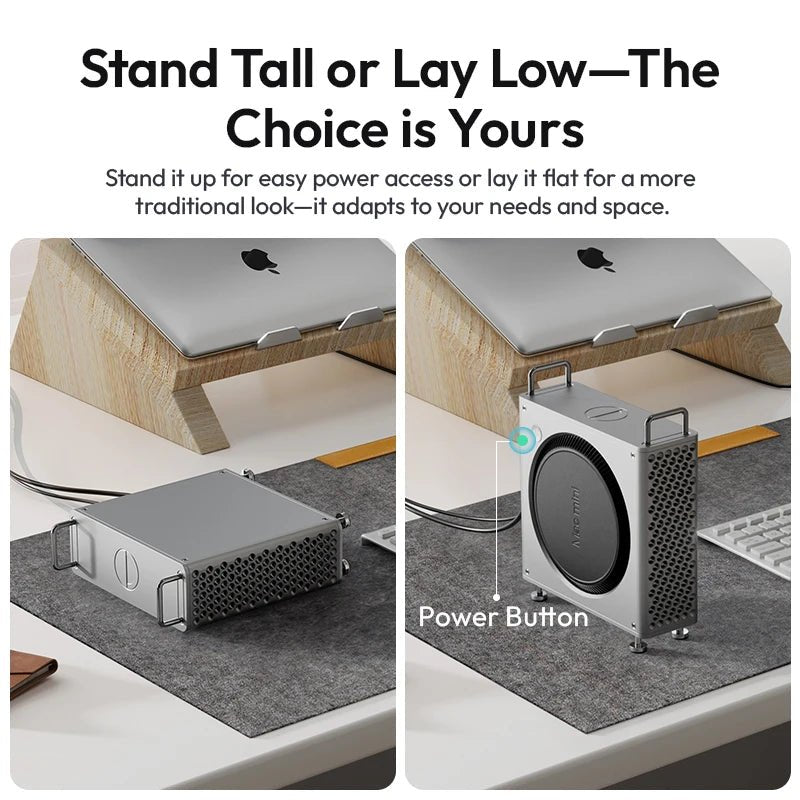 Ulanzi QT01 Aluminum Case for Mac Mini M4/M4 Pro - Rapid Cooling. - Visión Creativa