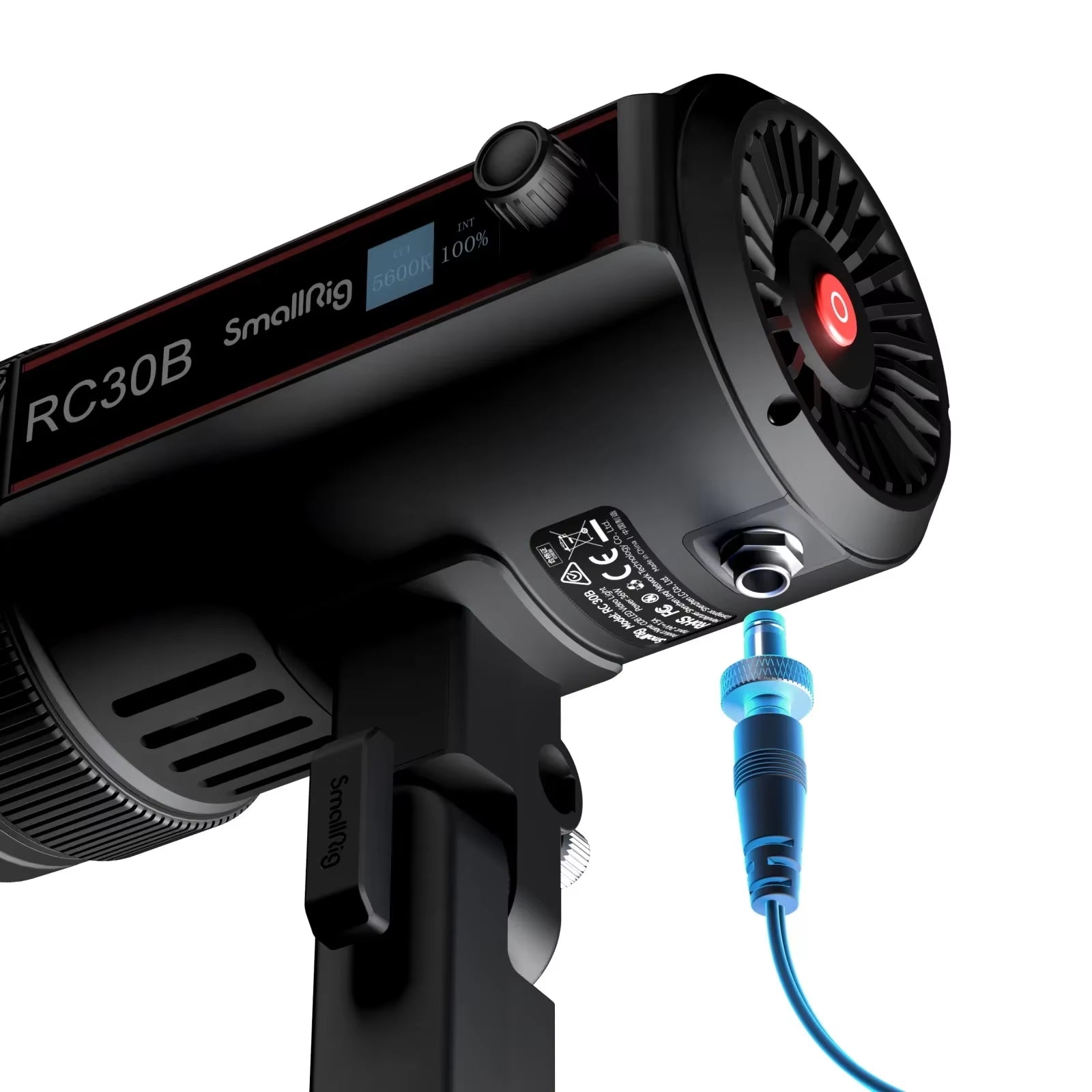 RC 30B COB Video Light with 30W Beam Angle Adjustable 2700K - 6500K Ultra - High Brightness 43400 Lux LED Lamp - 4280 4279 - Visión Creativa