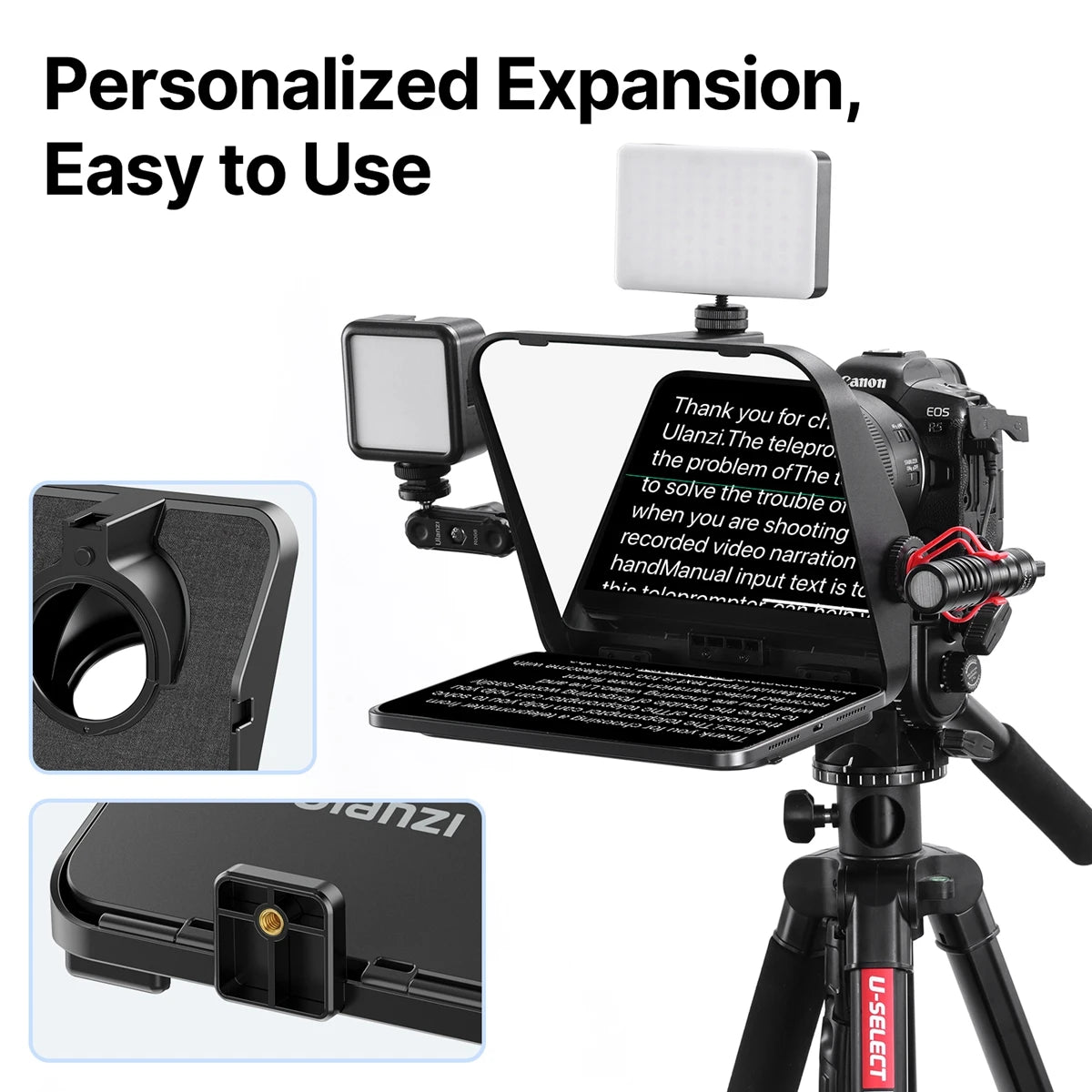 Ulanzi RT02 Universal Teleprompter for DSLR Camera & Devices - Visión Creativa 