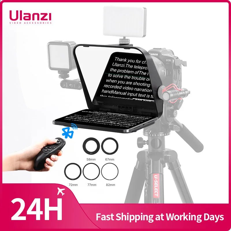 Ulanzi RT02 Universal Teleprompter for DSLR Camera & Devices - Visión Creativa 