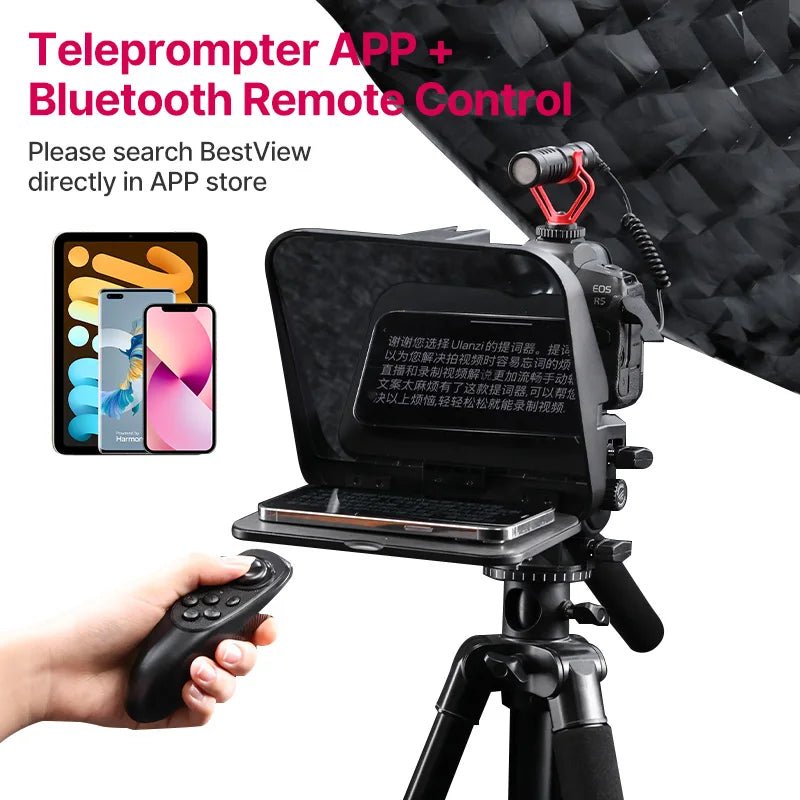Ulanzi RT02 Universal Teleprompter for DSLR Camera & Devices - Visión Creativa 