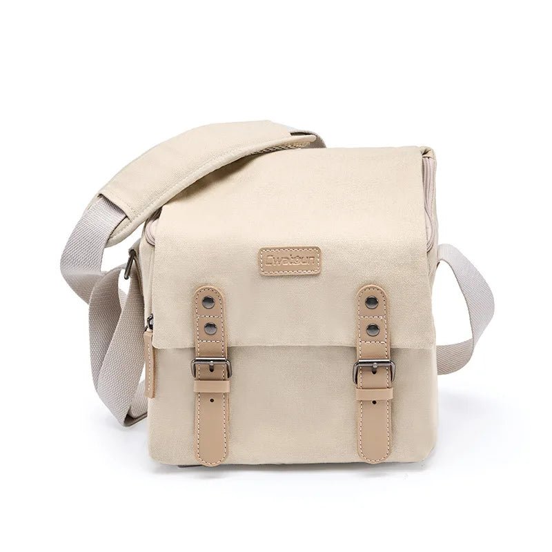 Japanese-Style Canvas Camera Bag, Retro Travel Mirrorless DSLR Bag - Visión Creativa 