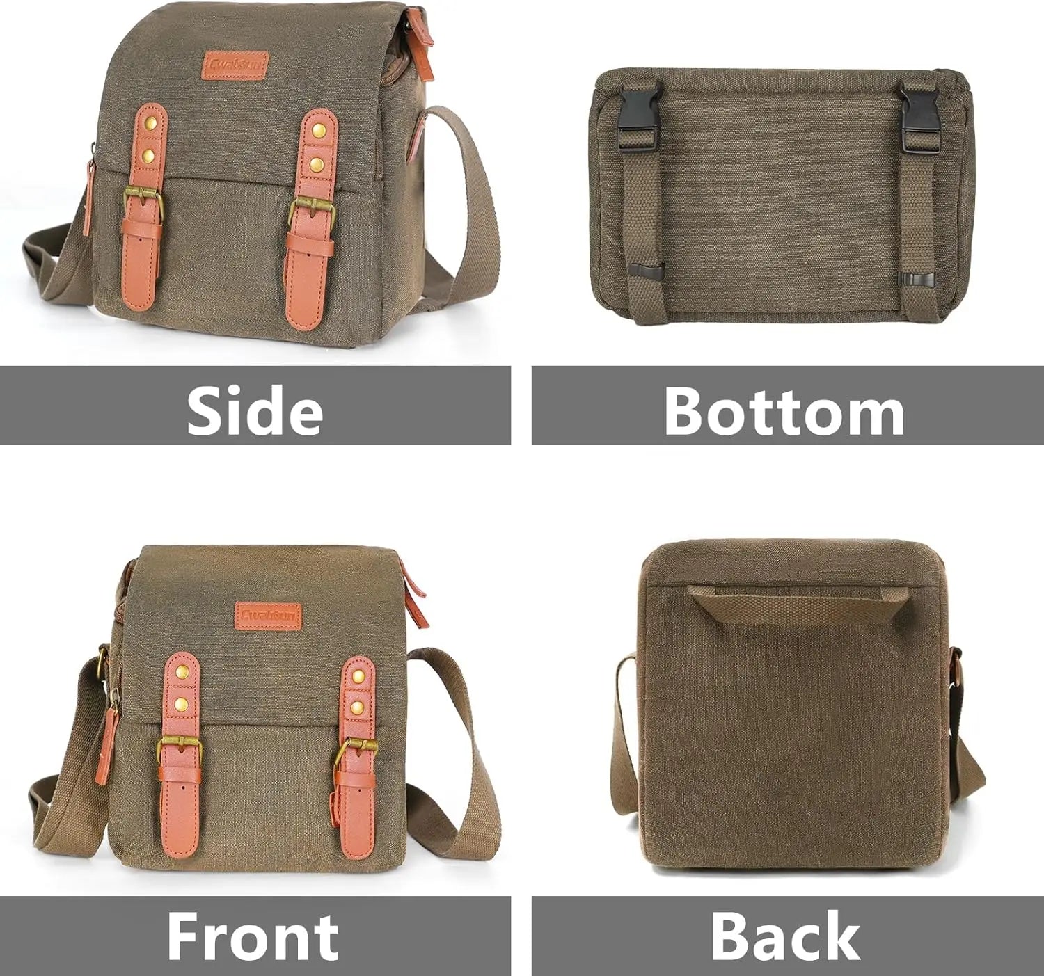 Japanese-Style Canvas Camera Bag, Retro Travel Mirrorless DSLR Bag - Visión Creativa 