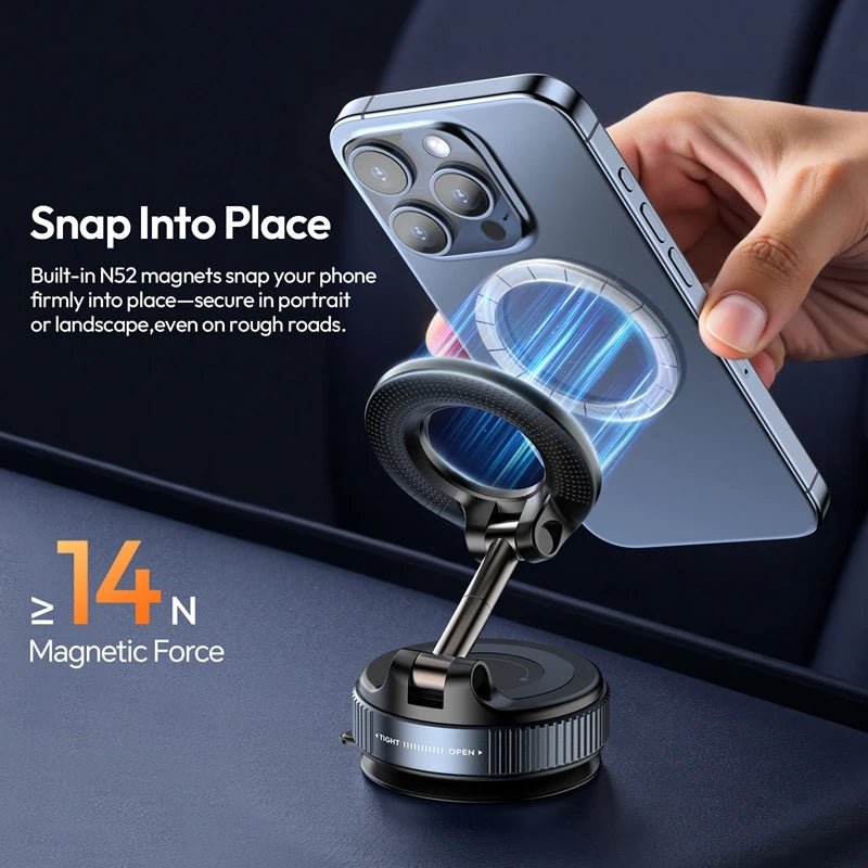 Ulanzi SK-25 Vacuum Suction MagMount - Magnetic Phone Mount for Car Window & Dashboard - Visión Creativa 