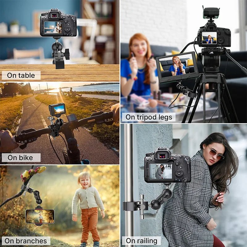Super Clamp Magic Arm with Multi-Function Ball Head Clamp - Visión Creativa 