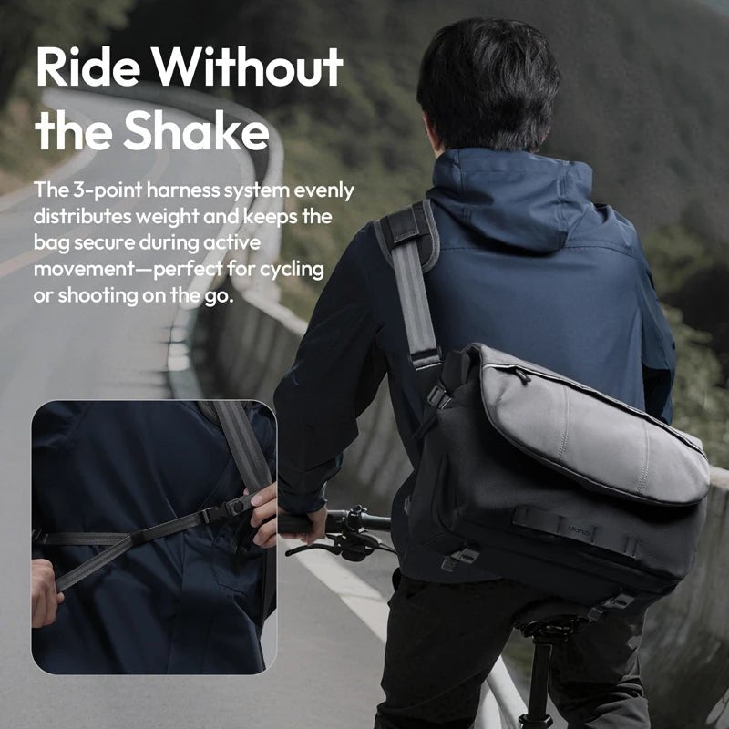 TE88 Camera Shoulder Bag: Cross-Body, 15L Capacity, Dividers - Visión Creativa 