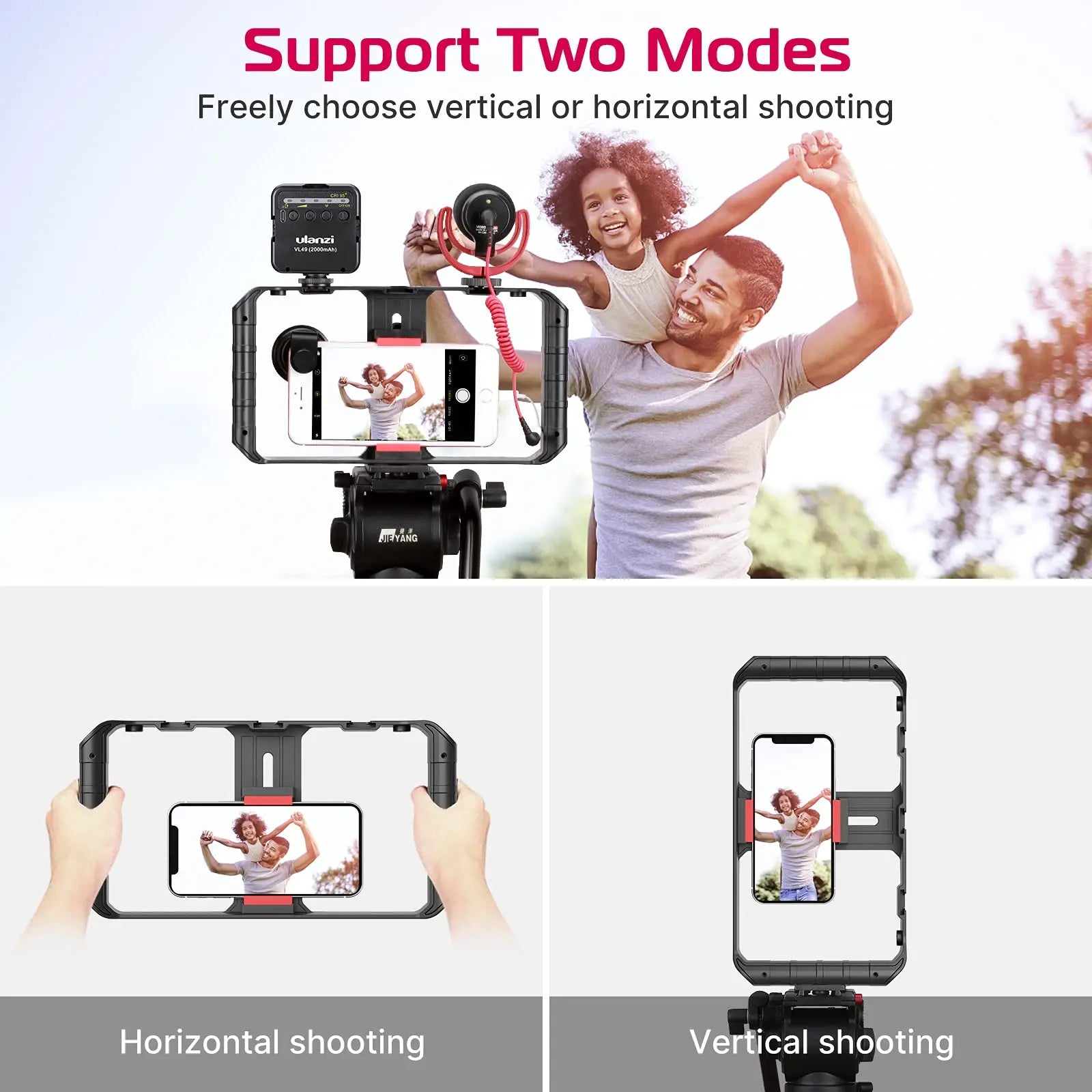 U-Rig Pro Smartphone Video Rig with 3 Shoe Mounts - Visión Creativa 