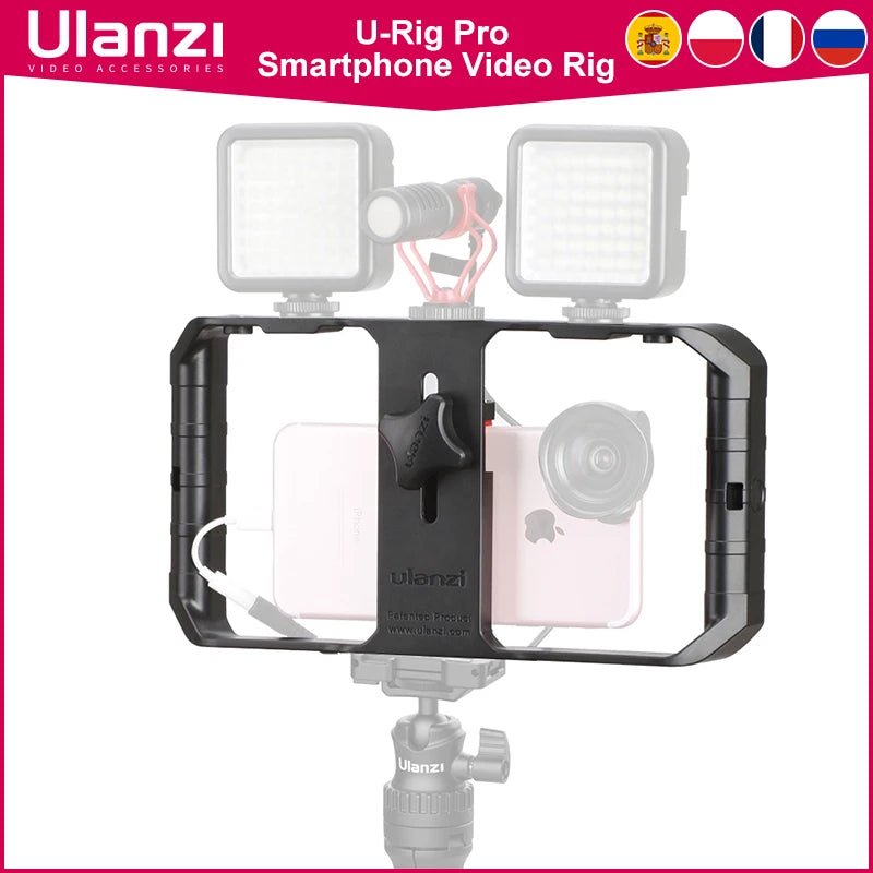 U-Rig Pro Smartphone Video Rig with 3 Shoe Mounts - Visión Creativa 