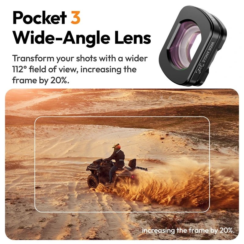 Ulanzi F35 Pocket 3 Wide-Angle Lens / Telephoto Lens for Osmo Pocket 3 Lens for Pocket 3 lenses