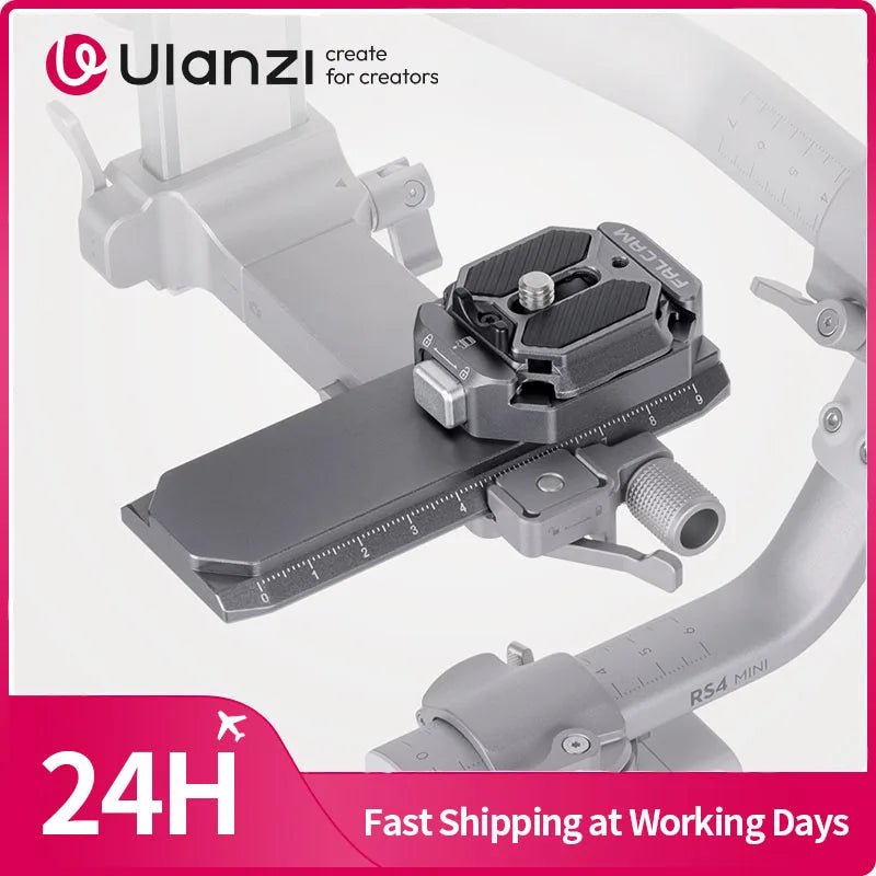 Ulanzi FALCAM F38 Quick Release Kit: Mini Metal Plate F38 Optimize for RS4 Mini - Visión Creativa 