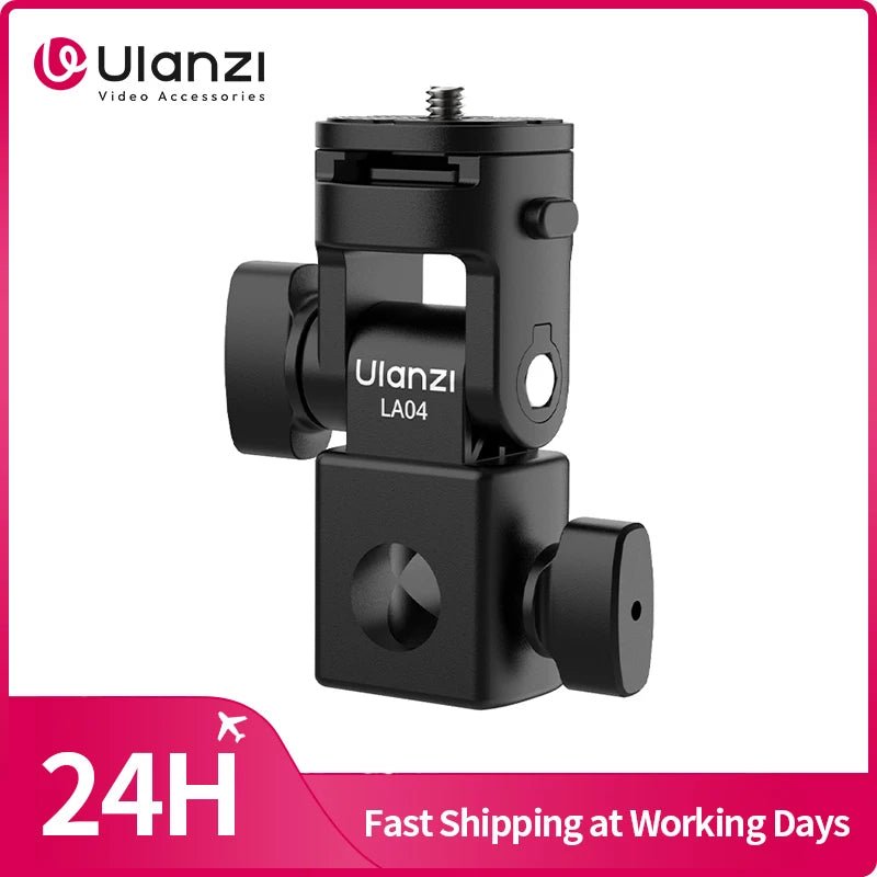 Ulanzi LA04 Light Stand Adapter - Angle-Adjustable for Camera Fill Light - Visión Creativa 