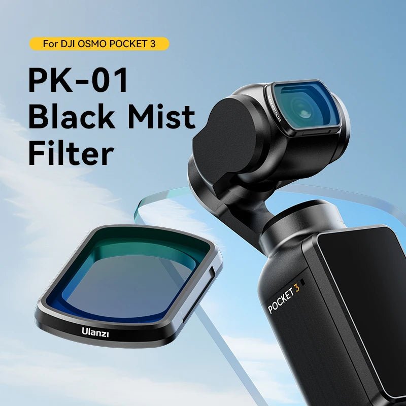 ULanzi PK-01 Black Mist Filter - DJI OSMO POCKET 3 HD Optical Glass - Visión Creativa