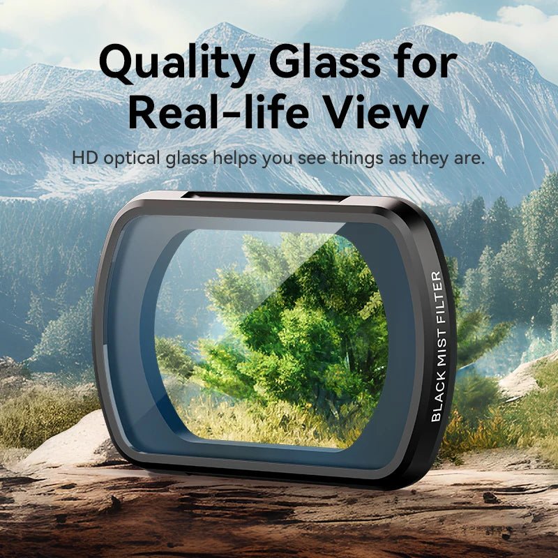 ULanzi PK-01 Black Mist Filter - DJI OSMO POCKET 3 HD Optical Glass - Visión Creativa