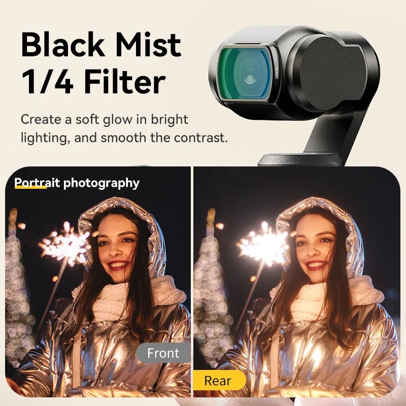 ULanzi PK-01 Black Mist Filter - DJI OSMO POCKET 3 HD Optical Glass - Visión Creativa