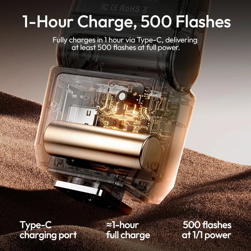Ulanzi SL03 Spark Lite Camera Flash - Portable Fill Light for Sony, Canon, Nikon - Photography Flash flash