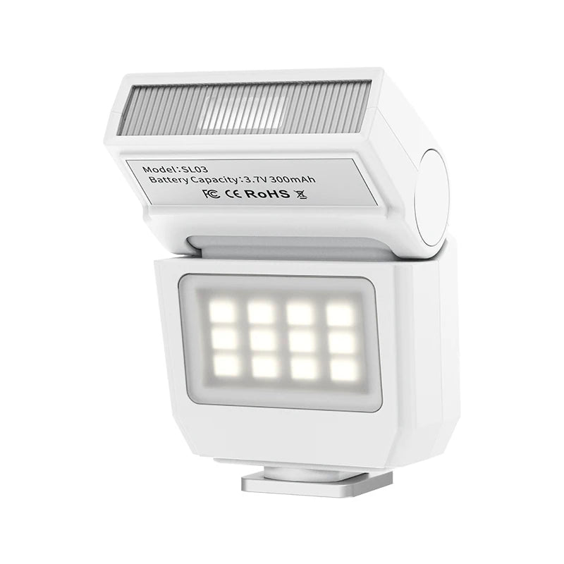 Ulanzi SL03 Spark Lite Camera Flash - Portable Fill Light for Sony, Canon, Nikon - Photography Flash White Sl03 (4) flash