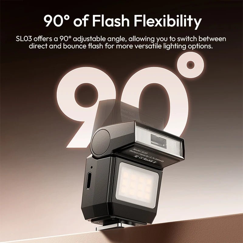 Ulanzi SL03 Spark Lite Camera Flash - Portable Fill Light for Sony, Canon, Nikon - Photography Flash flash