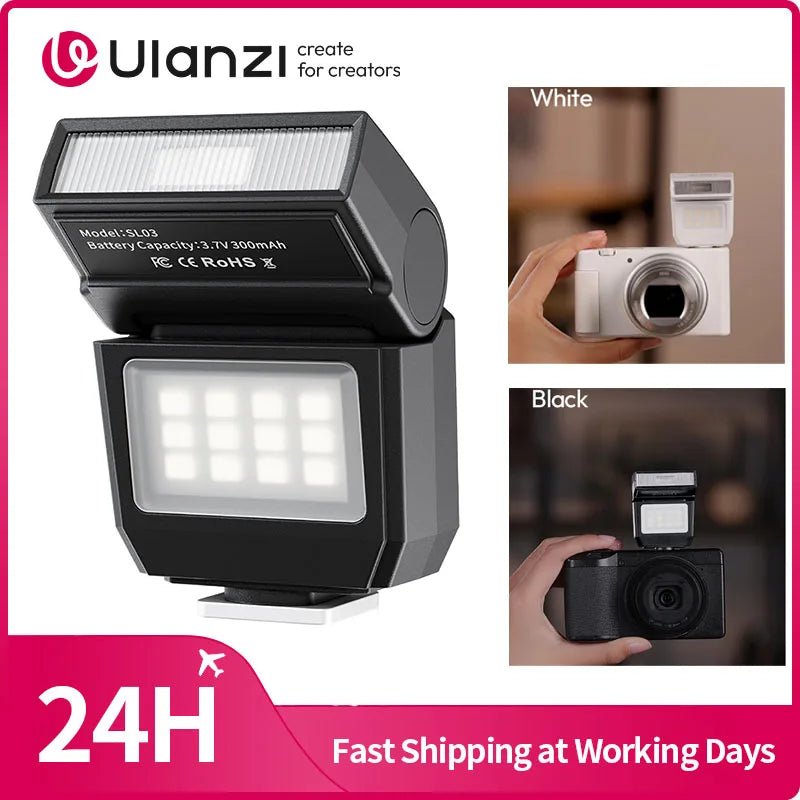 Ulanzi SL03 Spark Lite Camera Flash - Portable Fill Light for Sony, Canon, Nikon - Photography Flash flash
