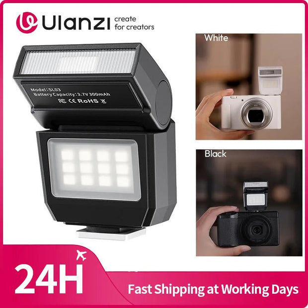 Ulanzi SL03 Spark Lite Camera Flash - Portable Fill Light for Sony, Canon, Nikon - Photography Flash flash