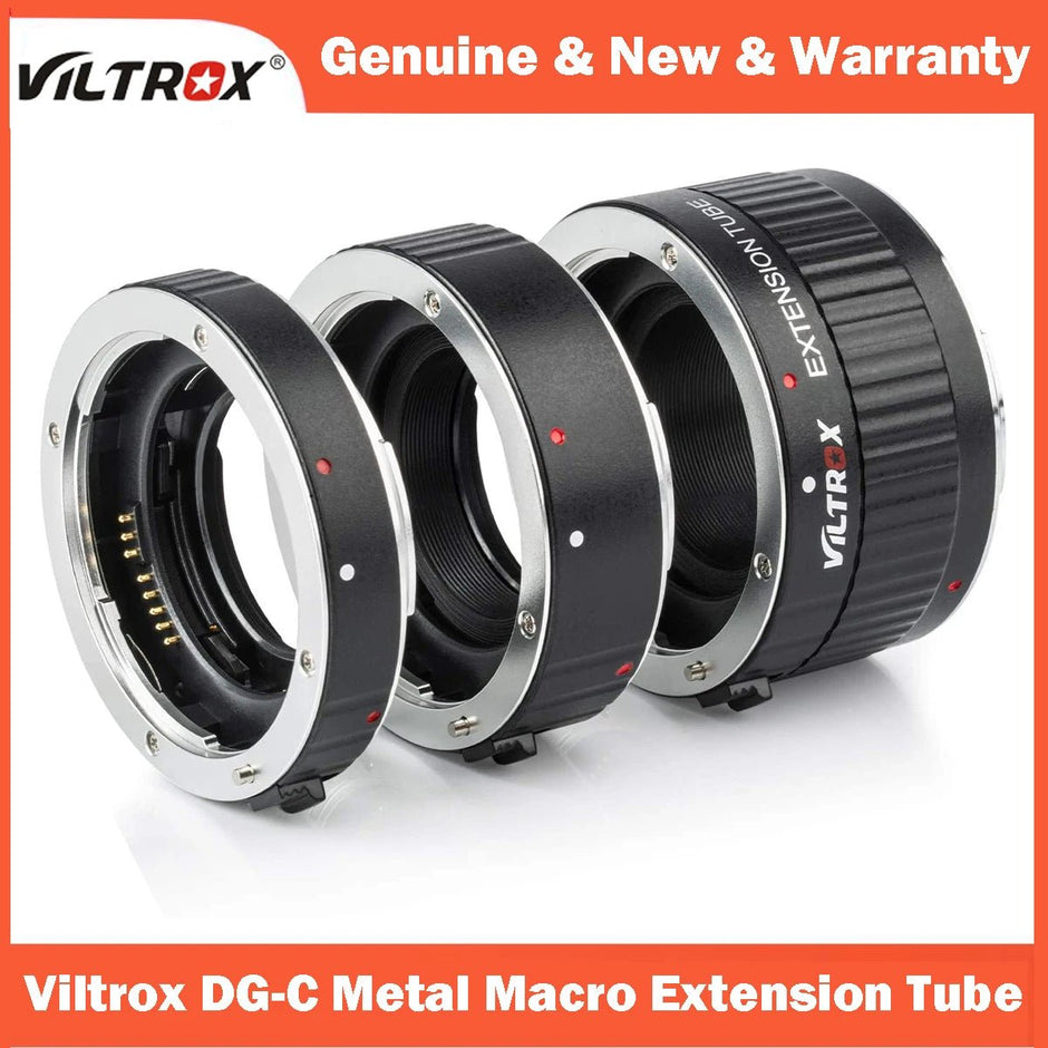 Viltrox DG-C Metal Mount Auto Focus Macro Extension Tube for  EF EF-S Lens DSLR Camera 760D 700D 80D 70D 5DII 5DIII 1300D - Visión Creativa 